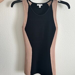 INTERMIX Black and Tan Tank Top